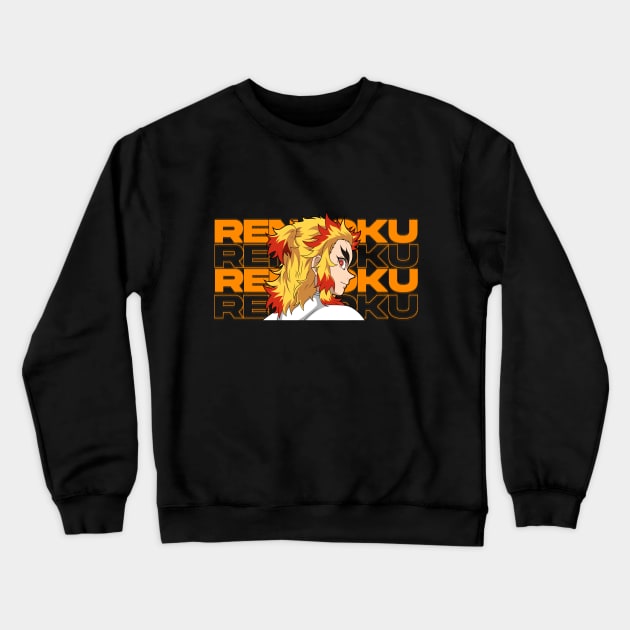 kyojuro Rengoku demon slayer Crewneck Sweatshirt by Abdoss